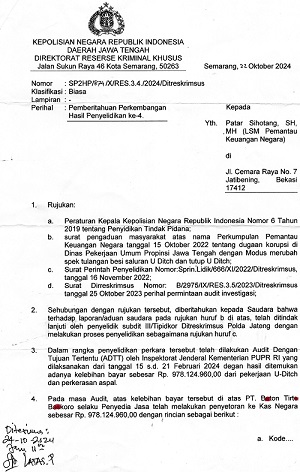 Kementerian PUPR JL Pattimura Jakarta ,diduga Lindungi korupsi